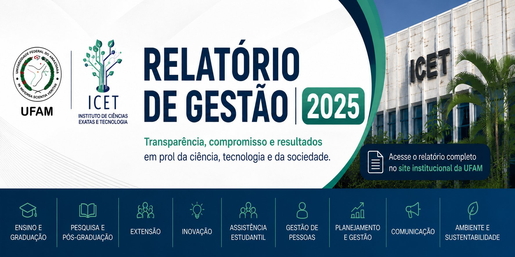 ICET/UFAM apresenta Relatório de Gestão 2025