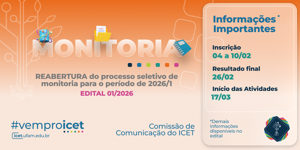 Reabertura de  Monitoria 2026/1