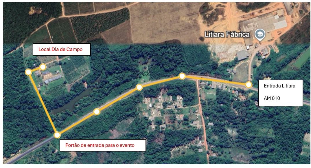 Mapa de acesso ao evento CAMFI-SOLO